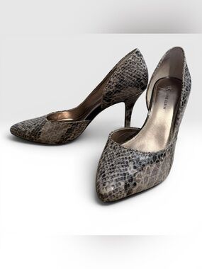 Anne Klein AK7YA3 Snake Print D’Orsay Pumps Heels Size 7.5M